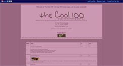 Desktop Screenshot of coolonehundred.gotop100.com