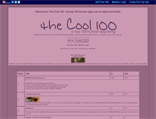 Tablet Screenshot of coolonehundred.gotop100.com