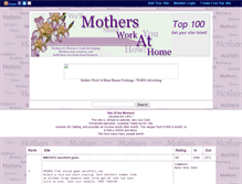 Tablet Screenshot of mothersworkathome.gotop100.com