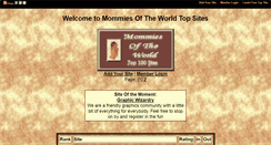 Desktop Screenshot of mommiesoftheworld.gotop100.com