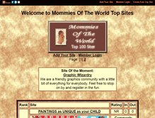Tablet Screenshot of mommiesoftheworld.gotop100.com