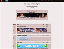Tablet Screenshot of cc4sims.gotop100.com