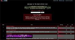 Desktop Screenshot of darkartistlist.gotop100.com