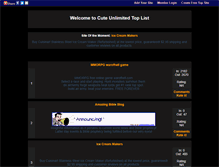 Tablet Screenshot of cuteunlimited.gotop100.com