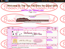 Tablet Screenshot of goodgirlsites.gotop100.com