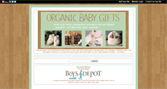 Desktop Screenshot of organicbabygifts.gotop100.com