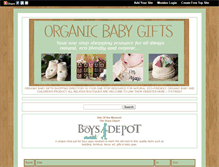 Tablet Screenshot of organicbabygifts.gotop100.com