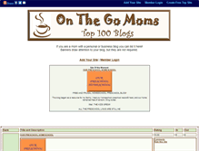 Tablet Screenshot of momblogs.gotop100.com