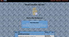 Desktop Screenshot of hindulifestyle.gotop100.com