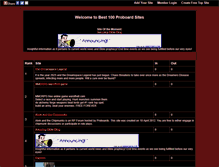Tablet Screenshot of best100proboardsites.gotop100.com