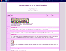 Tablet Screenshot of mumsonthego.gotop100.com