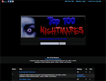 Tablet Screenshot of nightmarelist.gotop100.com
