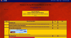 Desktop Screenshot of bestchristianministries.gotop100.com